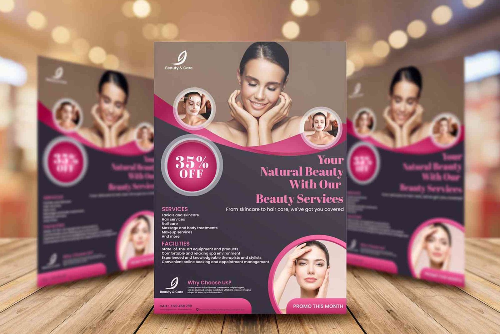 beauty product flyer